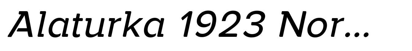 Alaturka 1923 Normal Italic